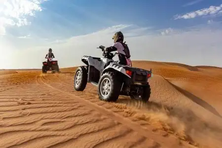 Desert safari trip by quad bike